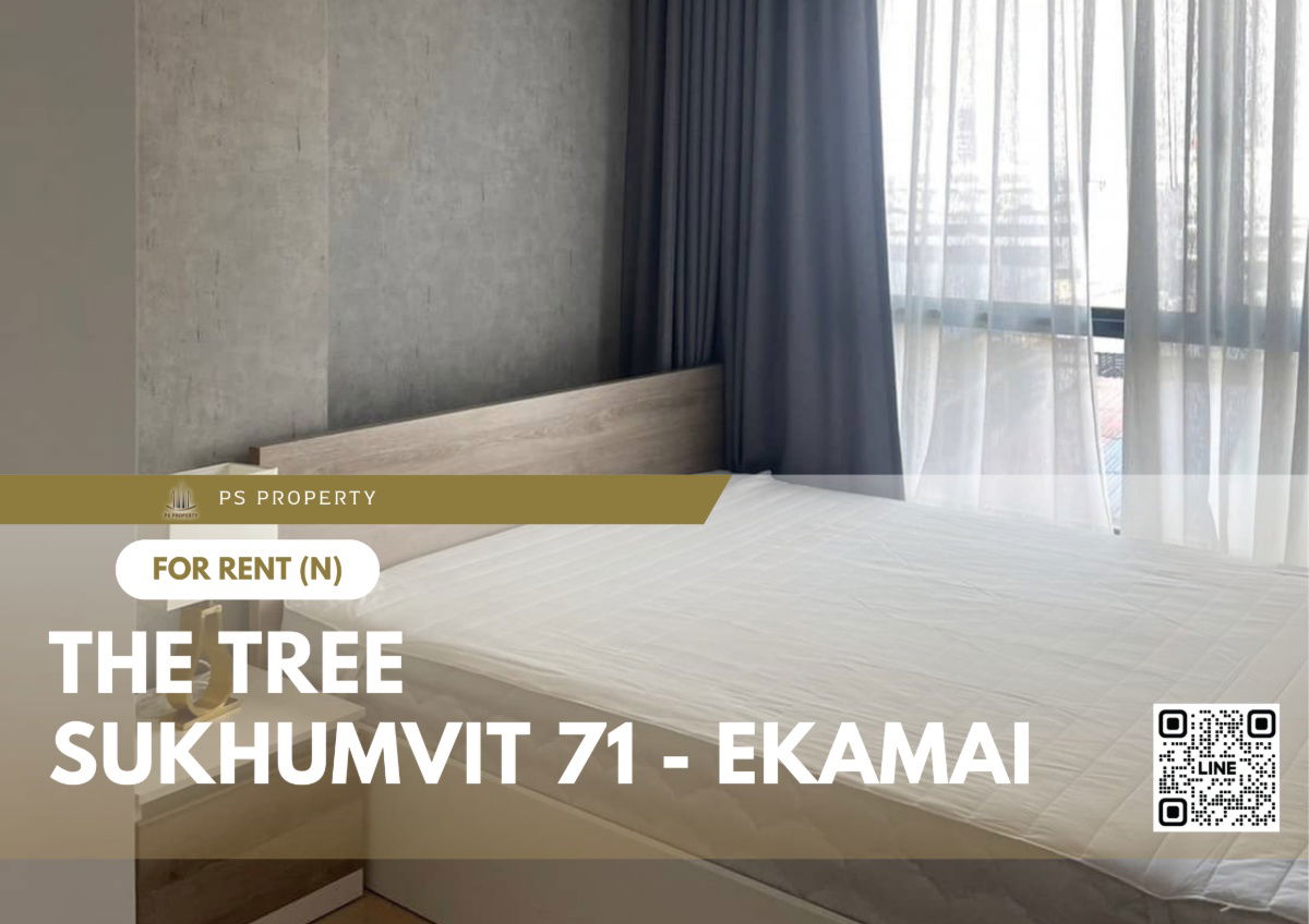 For rent ✨ The Tree Sukhumvit 71 - Ekamai ✨ Fully furnished and equipped with electrical appliances, near Airport Link Ramkhamhaeng