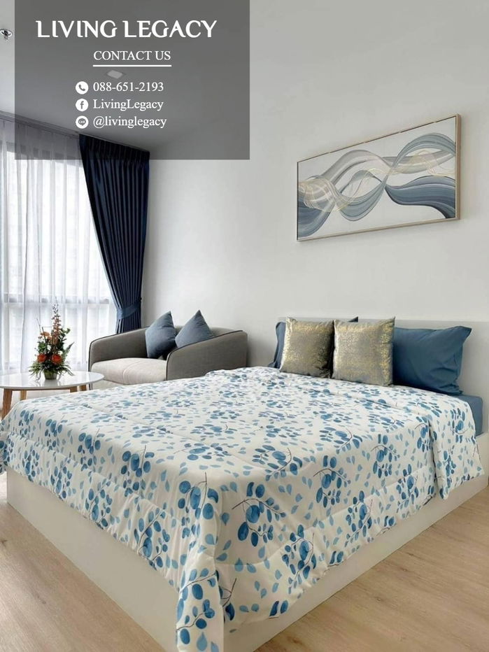 LSLO2D73 Condo For Rent The Rich Rama 9 - Srinakarin 28 Sq.M. Floor 16 line id : @livinglegacy