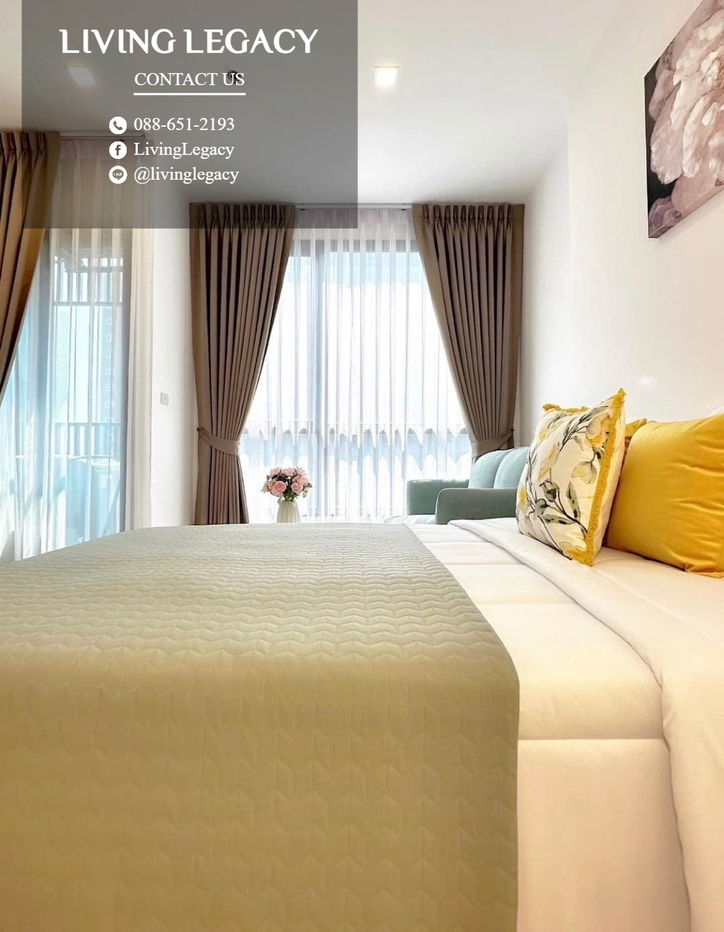 LUW7LUNH Condo For Rent The Rich Rama 9 - Srinakarin 26 Sq.M. Floor 12 Building A line id : @livinglegacy
