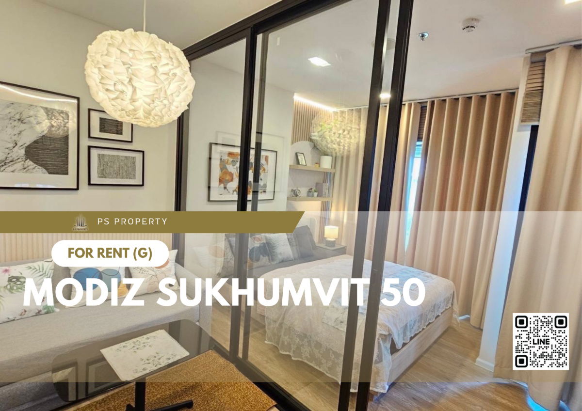 For rent 🔥 MODIZ Sukhumvit 50 🔥 Fully furnished, electrical appliances, near BTS On Nut