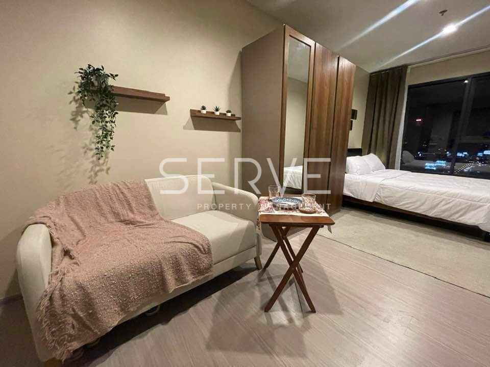 Studio Fully furnished Super High Floor Good Location MRT Phra Ram 9 350 m. @ Life Asoke Hype