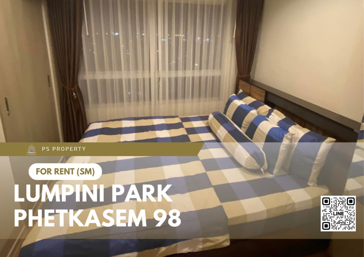 For rent ✨ Lumpini Park Phetkasem 98 ✨ Fully furnished and equipped with electrical appliances, located on Phetkasem main road.