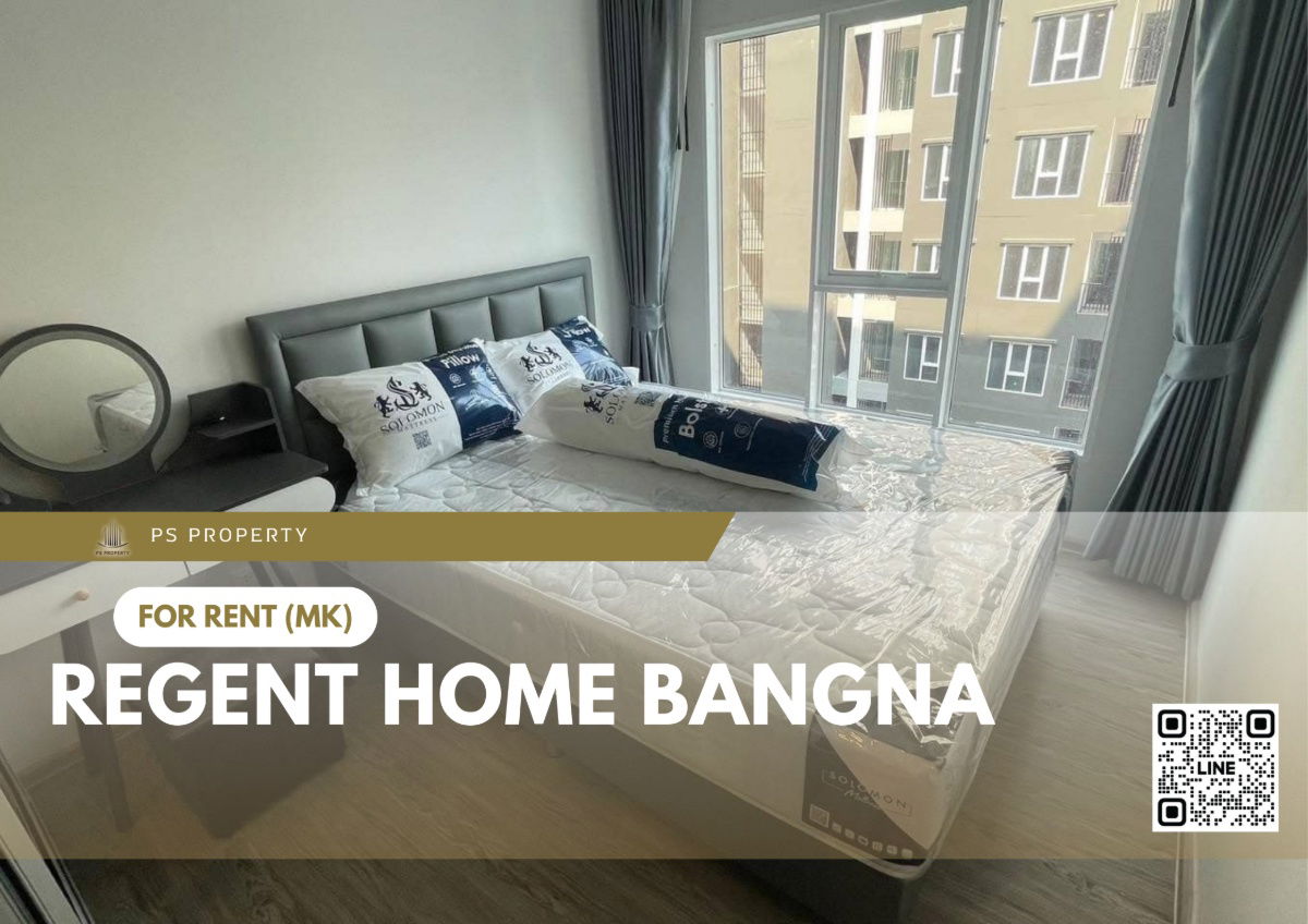 For rent 🔥 Regent home bangna 🔥 Fully furnished and equipped with electrical appliances, near BTS Bangna