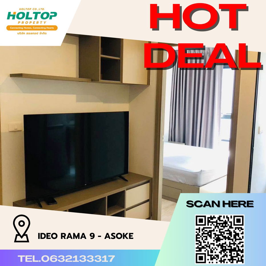 #R3291 For rent  IDEO Rama 9 - Asoke