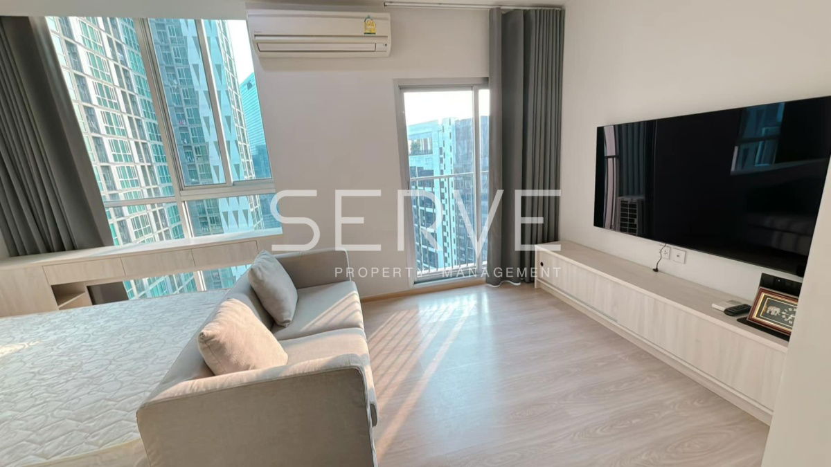 Corner Unit 2 Beds Modern Style  Fully furnished  Good Location MRT Thailand Cultural Centre 80 m. @  Noble Revolve Ratchada