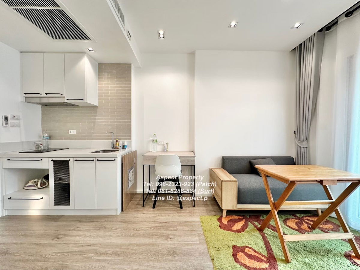 Kasetsart University အနီး၊ Gate 3 ၊ ရေကူးကန် အမြင် ကွန်ဒို စျေးနှုန်း 7500 ဘတ်။