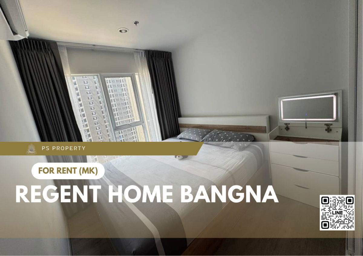 For rent 📍 Regent home bangna 📍 Fully furnished and equipped with electrical appliances, near BTS Bangna