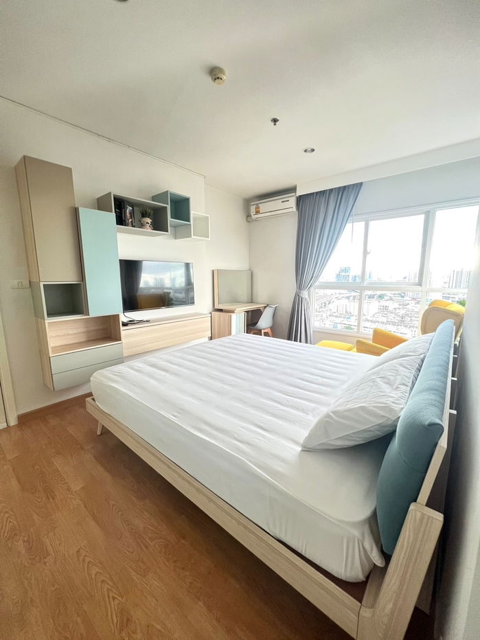 P445 Condo for rent The Parkland Ratchada Wongsawang, 2 bedrooms, 2 bathrooms, built-in room, beautifully, fully furnished, special price.