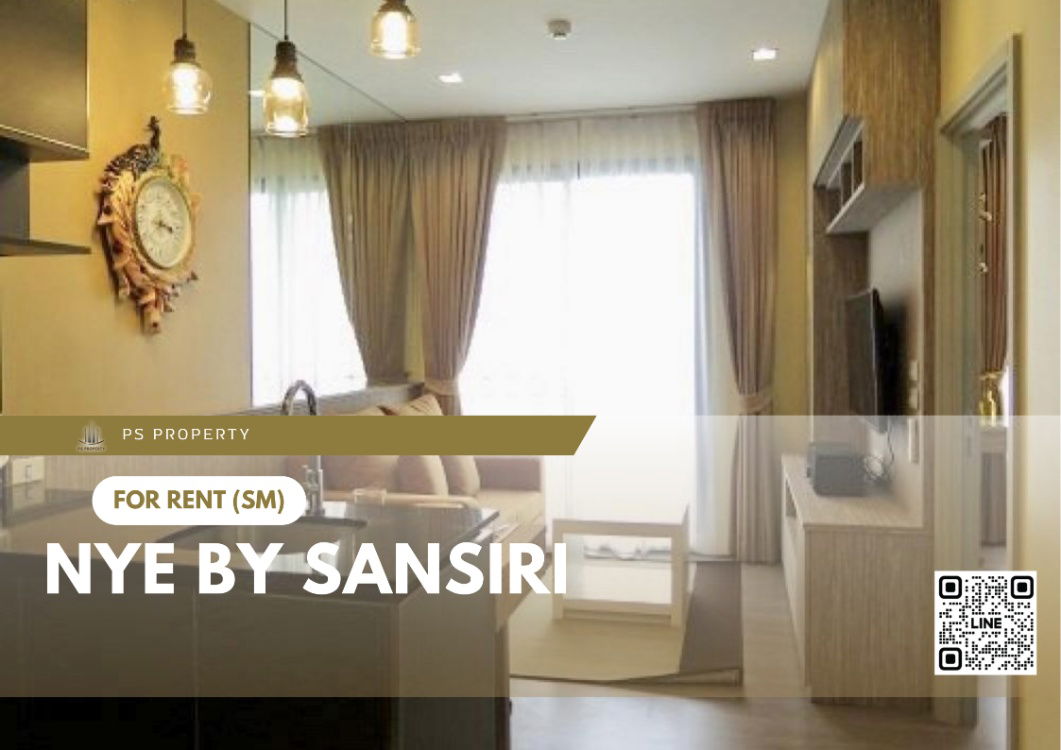 For rent 📍Nye by Sansiri 📍 Fully furnished and equipped with electrical appliances, near BTS Wongwian Yai