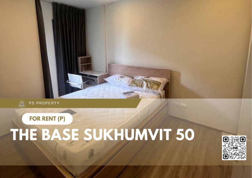 For rent 🔥 The Base Sukhumvit 50 🔥 Fully furnished and equipped with electrical appliances, near BTS On Nut