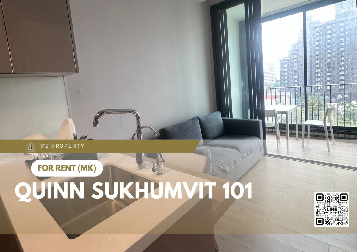 For rent ✨ Quinn Sukhumvit 101 ✨ Fully furnished and equipped with electrical appliances, near BTS Punnawithi