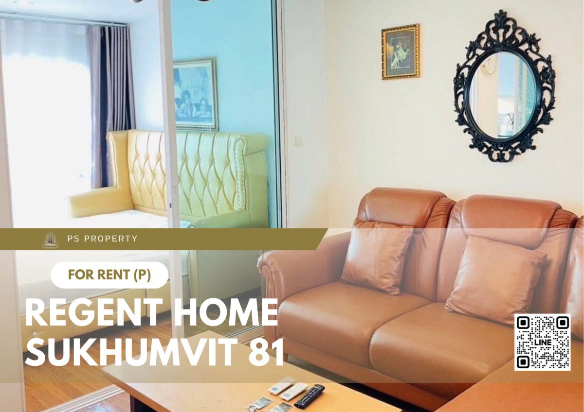 For rent 📍 Regent Home Sukhumvit 81 📍 Near BTS On Nut, complete with furniture and appliances