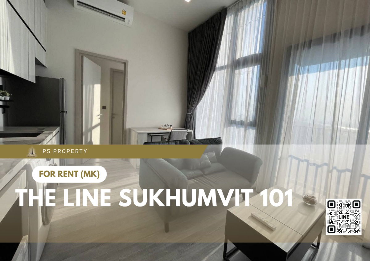 For rent 📍 THE LINE Sukhumvit 101 📍 Fully furnished and equipped with electrical appliances, near BTS Punnawithi
