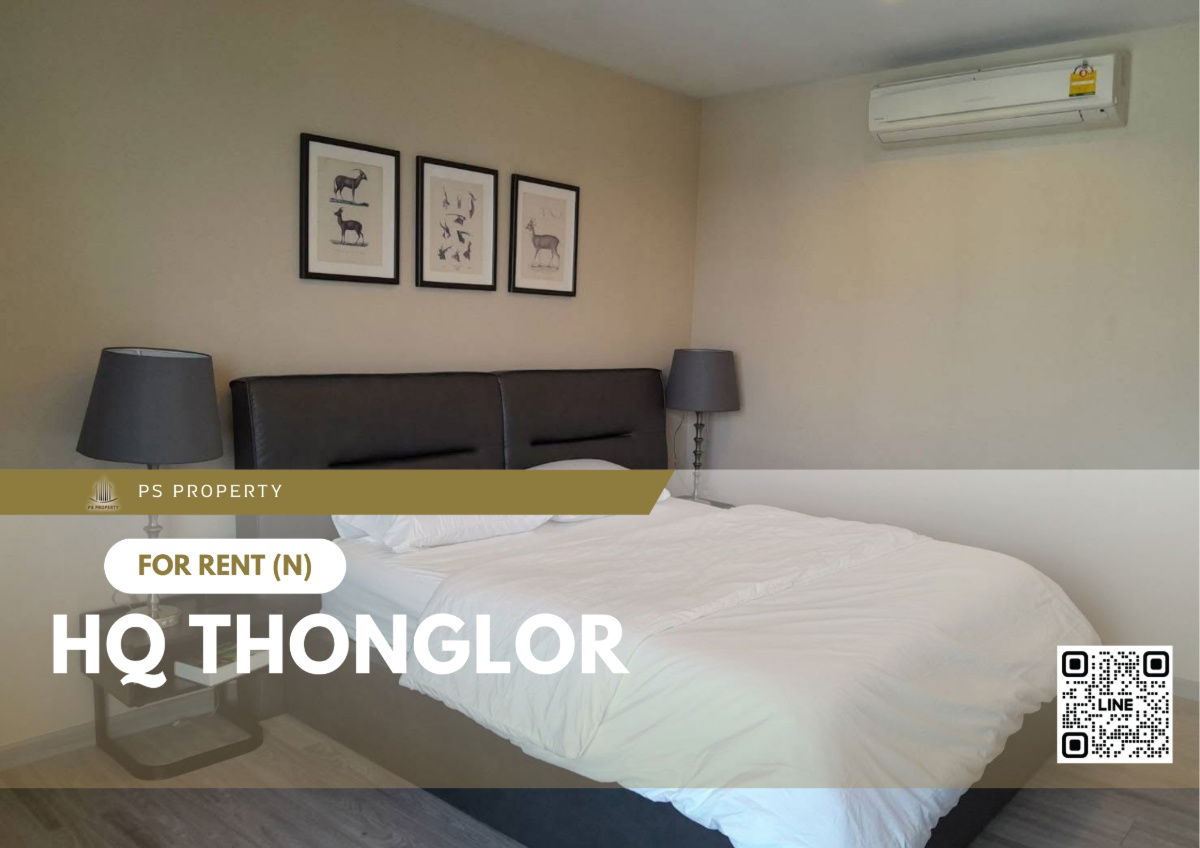 For rent ✨ HQ Thonglor ✨ 1 bedroom, 2 bathrooms, fully furnished and equipped, near BTS Thonglor