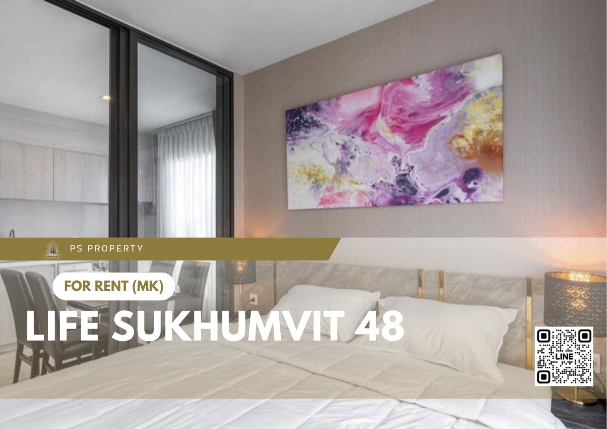 For rent 📍 Life Sukhumvit 48 📍 Fully furnished and equipped with electrical appliances, near BTS Phra Khanong