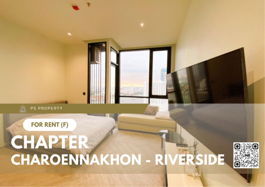 For rent 📍 Chapter Charoennakhon - Riverside 📍 Fully furnished and equipped with electrical appliances, near BTS Krung Thon Buri
