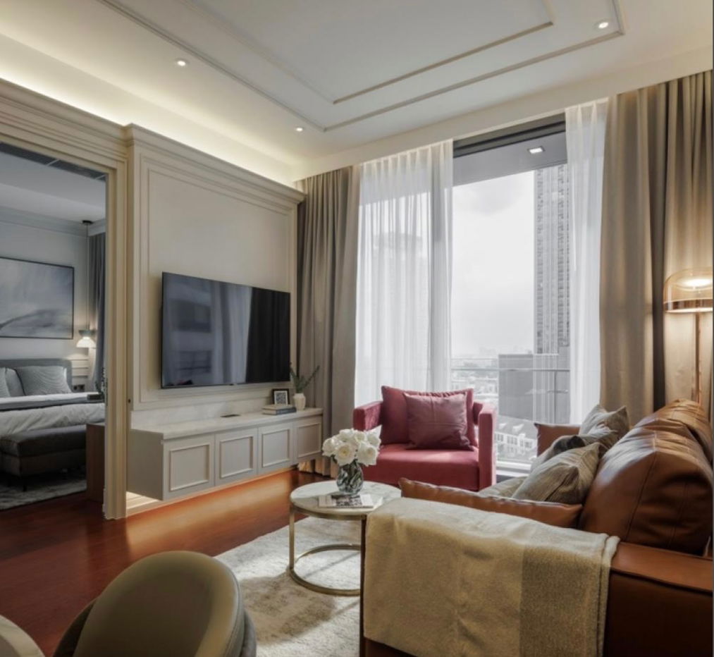 rent, You By You Sansiri, 2 bedrooms, beautiful, luxurious, ready to move in, in the heart of Bangkok near BTS Thonglor. Interest, add Line @841qqlnr