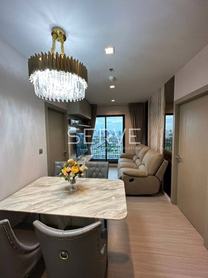 🔥2 Beds 1 Bath Super High Floor fully furnished Condo High Rise Good Location MRT Rama 9 350 m. @ Life Asoke - Rama 9