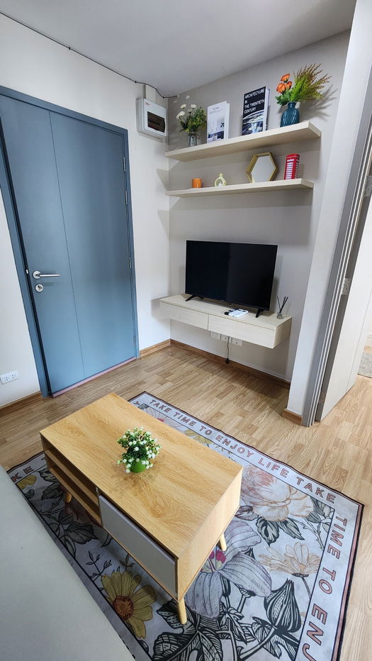 📢 For Rent: Be Condo near Bangkok University Building A, 2th floor, 30 sq.m. Separate kitchen area.