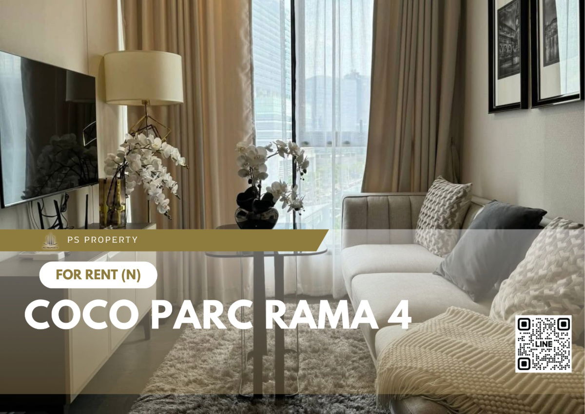 For rent ✨ COCO PARC Rama 4 ✨ Fully furnished and equipped with electrical appliances, near MRT Khlong Toei