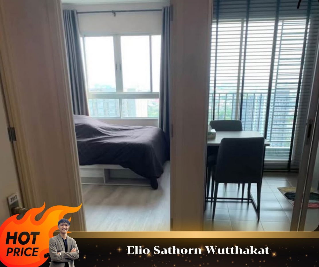 🔥Elio Sathorn Wutthakat 🔥 High floor , Fully furniture /Ask more info LineID:@thirdproperty