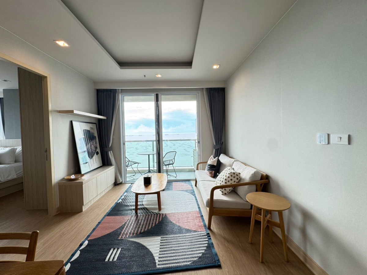 ยู ศรีราชา 2 ห้องนอน 2 ห้องน้ำ ชั้น 28 พื้นที่ 67 ตร.ม. วิวทะเลแบบพาโนรามา ห้องใหม่ พร้อมเข้าอยู่