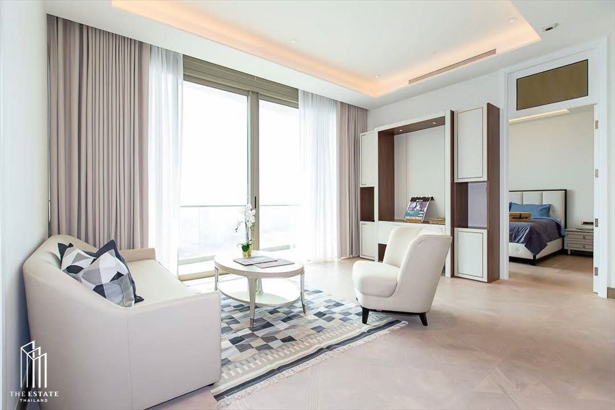 For RENT *The Residences At Mandarin Oriental Bangkok, 20+ high floor, south side, great Chao Phraya River view, fully furnished, ready to move in