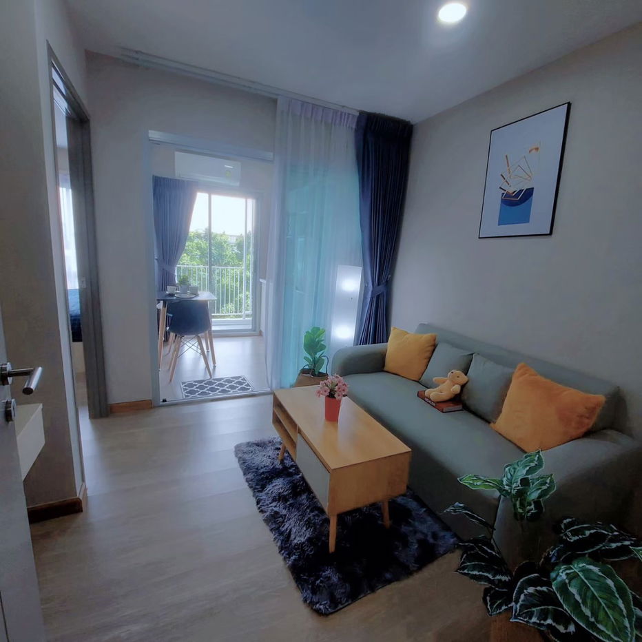 📢 For Rent: Be Condo near Bangkok University Building B, 5th floor, 30 sq.m. Separate kitchen area.