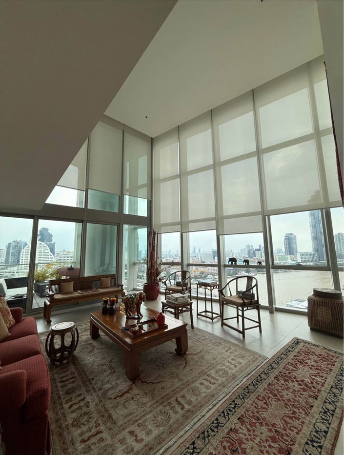 LTH12448 – The River Condo FOR RENT Size 330.72 sqm. 4 beds 4 baths Near BTS Saphan Taksin Station ONLY 190K/Month