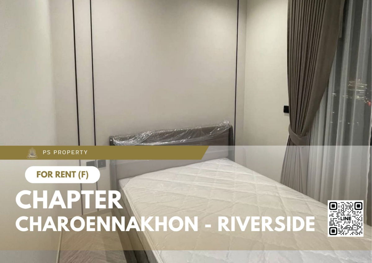 For rent 🔥 Chapter Charoennakhon - Riverside 🔥 Fully furnished and equipped, near BTS Krung Thon Buri
