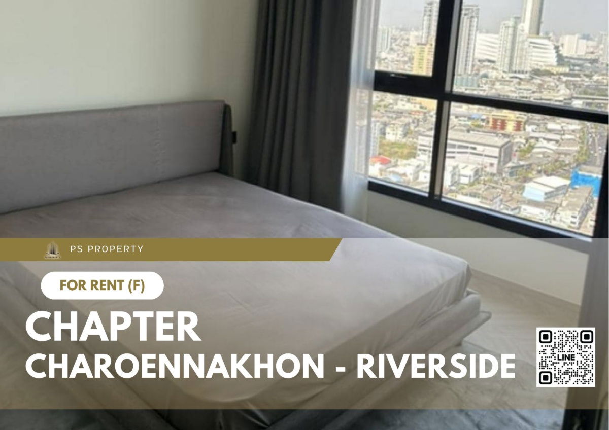 For rent 🔥 Chapter Charoennakhon - Riverside 🔥 Fully furnished and equipped, near BTS Krung Thon Buri