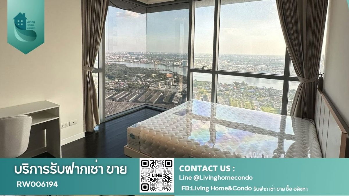 Condo for Rent – THE PANO Rama 3, Riverside Location, Only 400 m. from BRT Wat Dan- RW006419