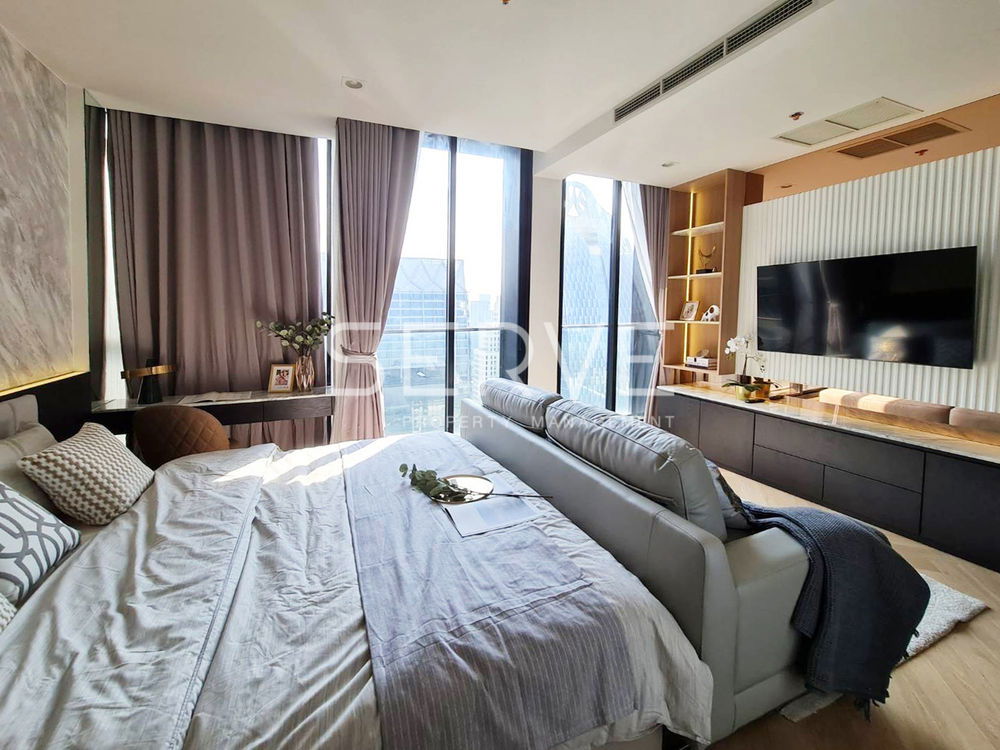 Nice view Studio (Partition) Modern & Luxury Style Super High Fl. 30+ BTS Phloen Chit/Condo For Sale-Noble Ploenchit