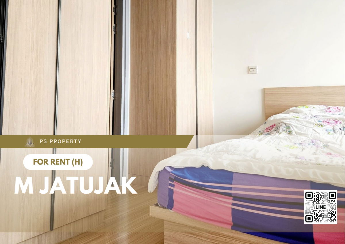 For rent ✨ M Jatujak ✨ 🐈 pet friendly 🐕 Fully furnished and equipped with electrical appliances, near BTS Mo Chit