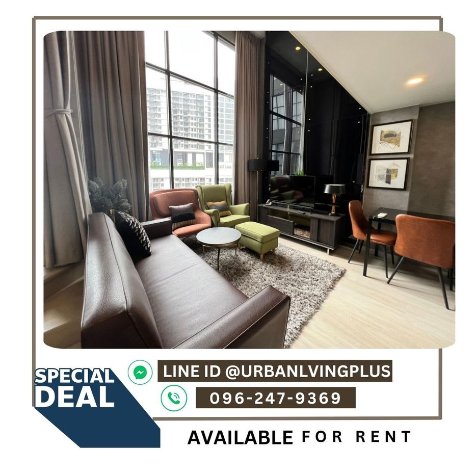 ( U20230707160 ) Tel/Line 096-2479369 , For Rent Knightsbridge Prime Sathorn 1 Bedroom Duo space size 37.78 sq m. Beautiful room, Special price 💥💥