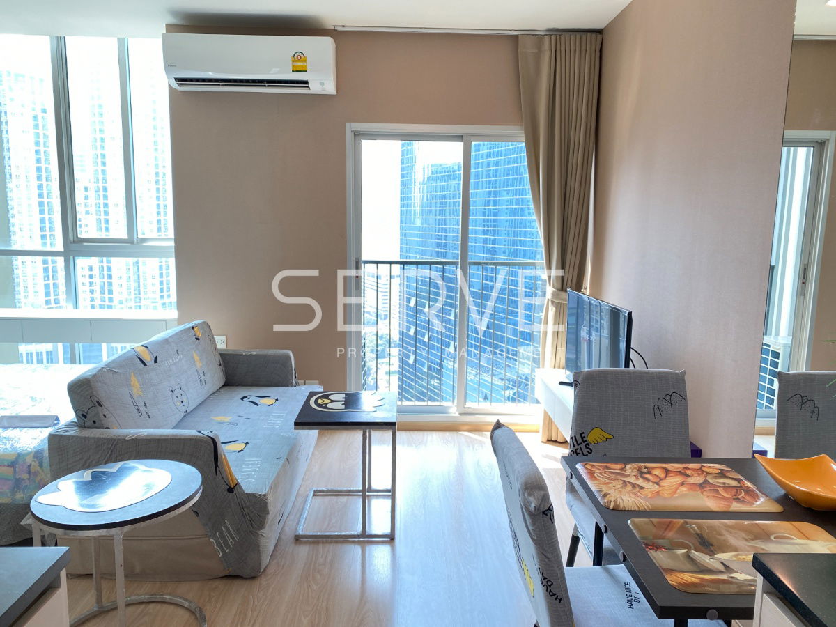 Nice Room & Good View 1 Bed High Fl Condo in Ratchada Area Next to MRT Thailand Cultural Centre 80 m.@ Noble Revolve Ratchada 2