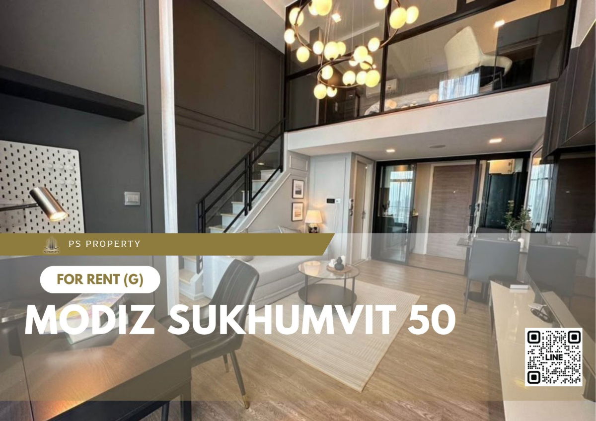 For rent 📍 MODIZ Sukhumvit 50 📍 Near BTS On Nut, complete with furniture and appliances