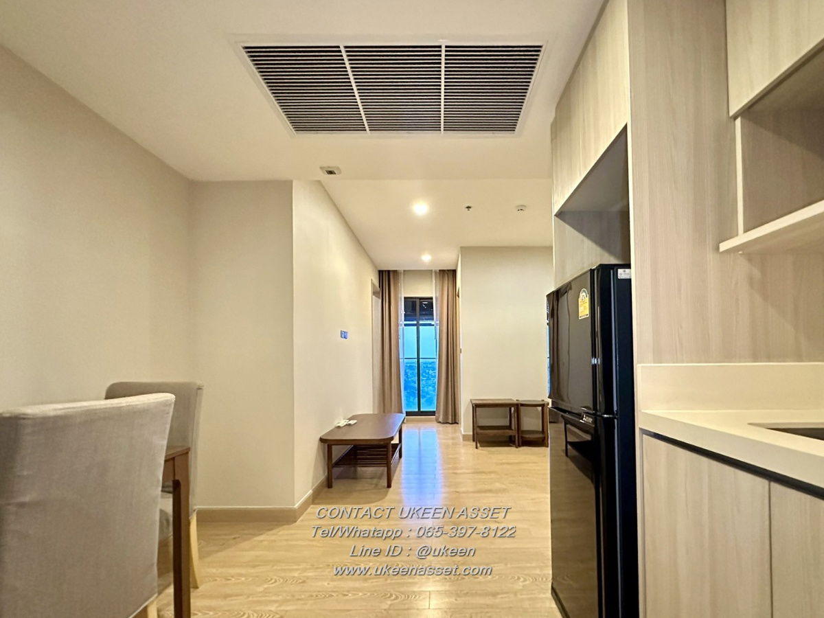 UK01-004Condo for rent Infinity One Chonburi 1 bedroom 52 sq m. 11-12th floor, next to Central Chonburi, walk only 5 minutes.
