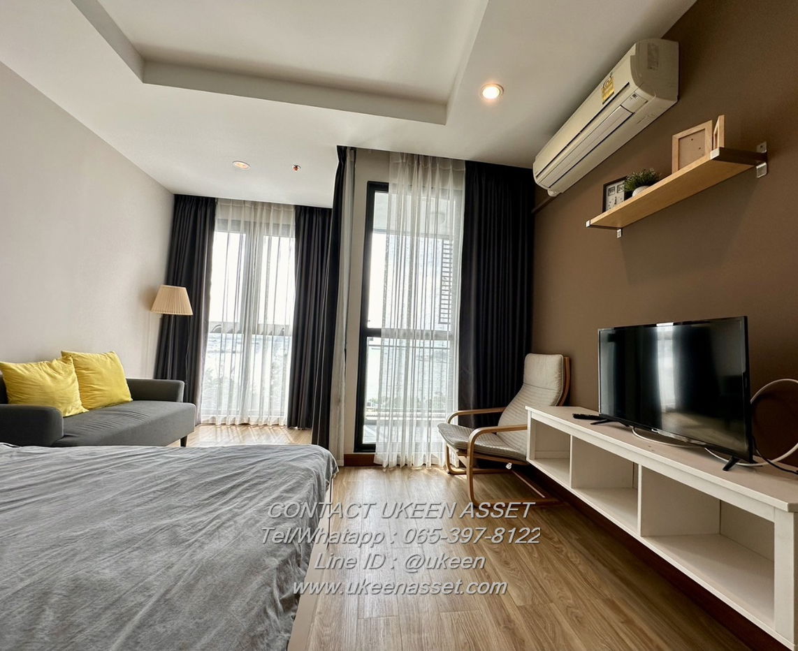 UK01-022  Condo Ladda Plus (Sriracha) studio size 32 sq m., 8th floor, sea view, rental price 10,000 baht/month