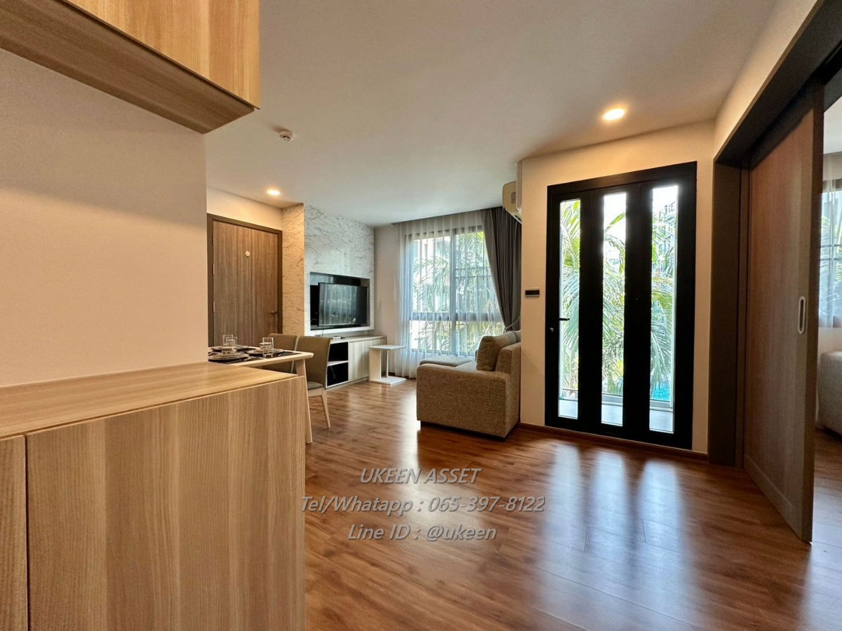 UK01-016 Condo ငှားရန်ရှိသည်၊ Stasia Residence Sriracha S၊ Pha Daeng အကျယ်အဝန်း၊ အိပ်ခန်း 2 ခန်း၊ အကျယ်အဝန်း 60 စတုရန်းမီတာ၊ ဈေးနှုန်း 15,000 ဘတ်/လ