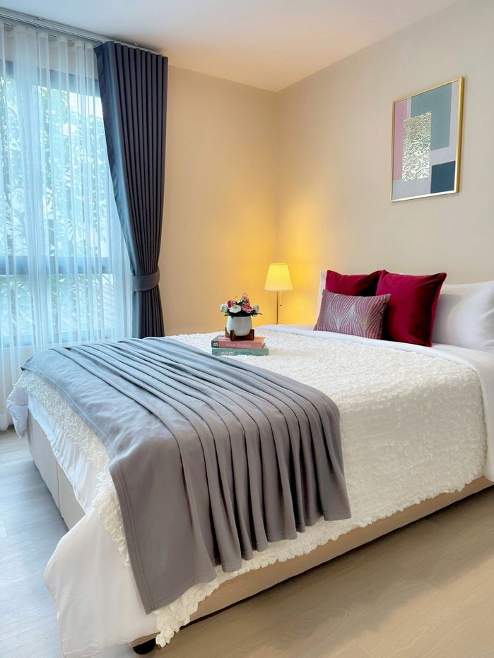 P973 Condo for rent The Belgravia @ Ratchada17, new condo, Lowrise, beautiful room, fully furnished, ready to move in immediately!