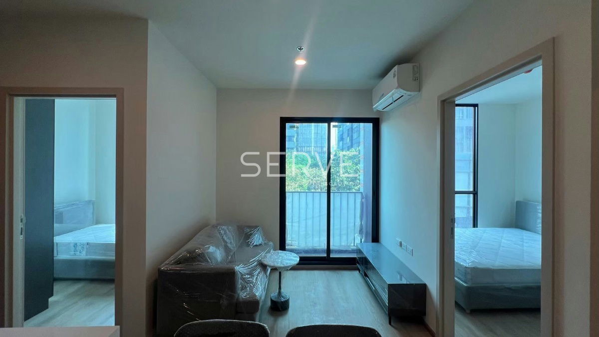 2 Beds 1 Bath Nice Room City View New Condo Good Location MRT Phra Ram 9  220 m. @ NUE District R9