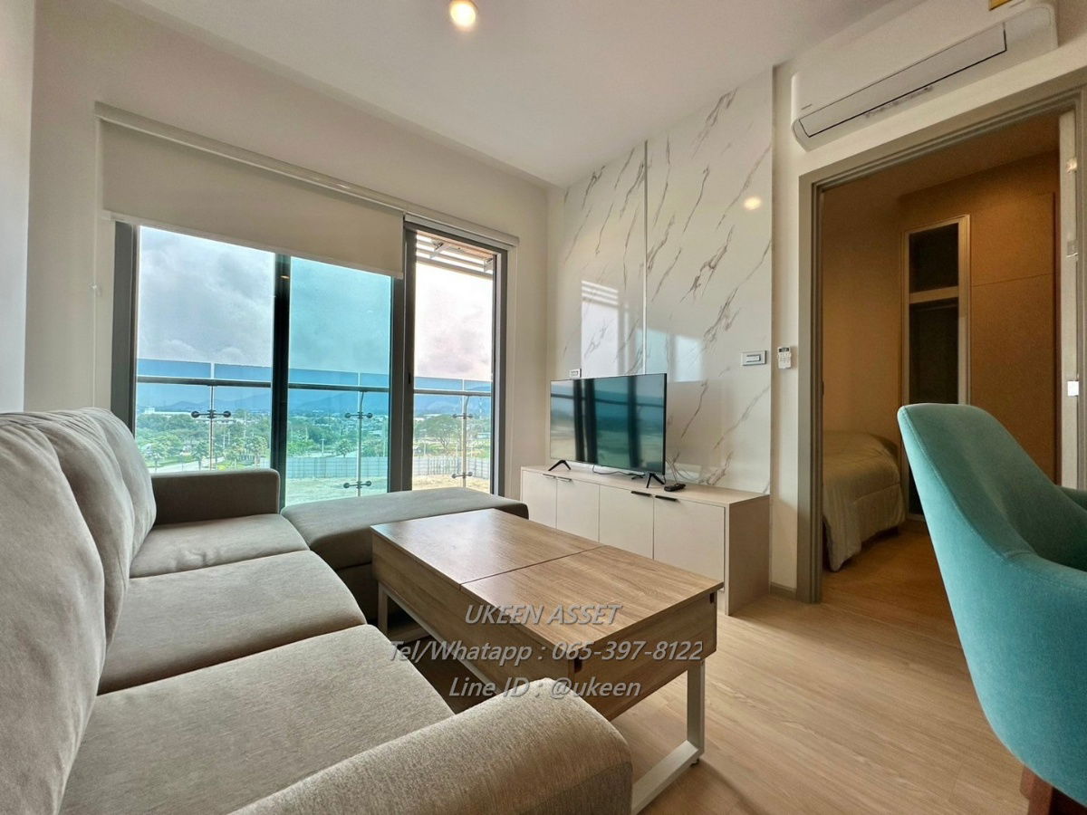 UK01 - 033 Condo for rent The Symphony Bang Phra, Sriracha 🌊Price: 25,000 baht/month Size: 62.85 sq m. | 2 bedrooms | 2 bathrooms