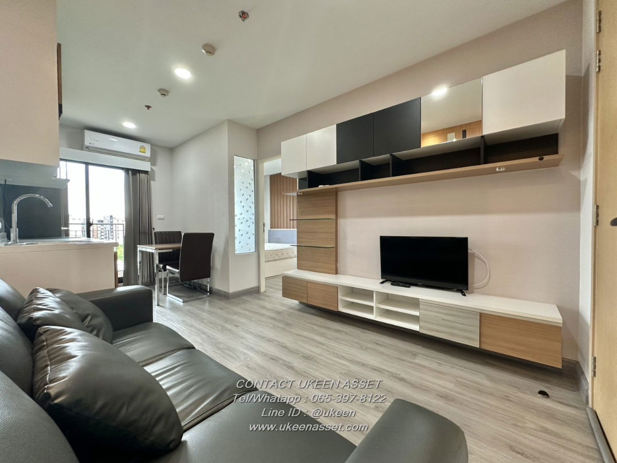 UK01-015 Plus Condo for rent, Sriracha, 1 bedroom, 8,500 baht/month | 33 sq m. next to the garden, Corner room, next to Assumption School, Sriracha.