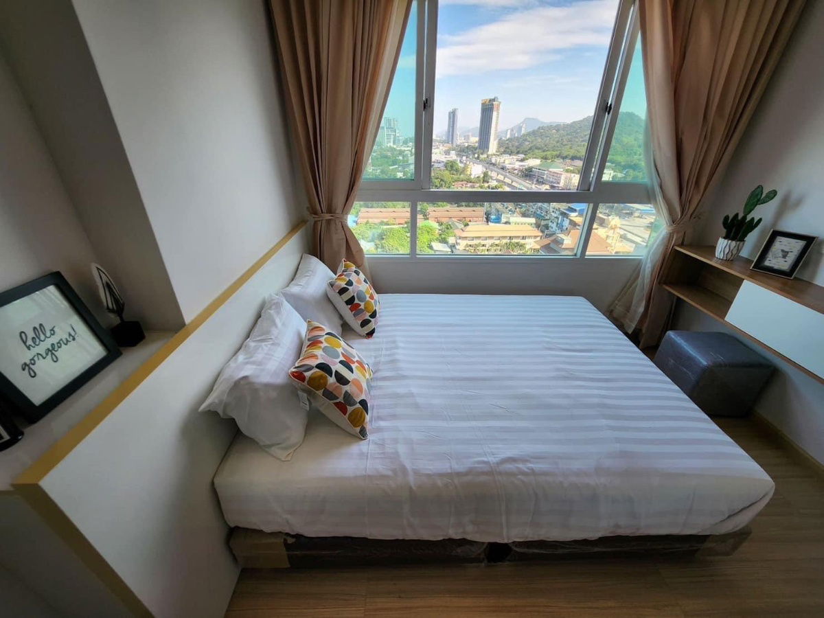 UK01-009Condo for rent: Sea Hill Condo (Sriracha), 1 bedroom, 37 sq m, 8,500 baht/month, 16th floor, sea view