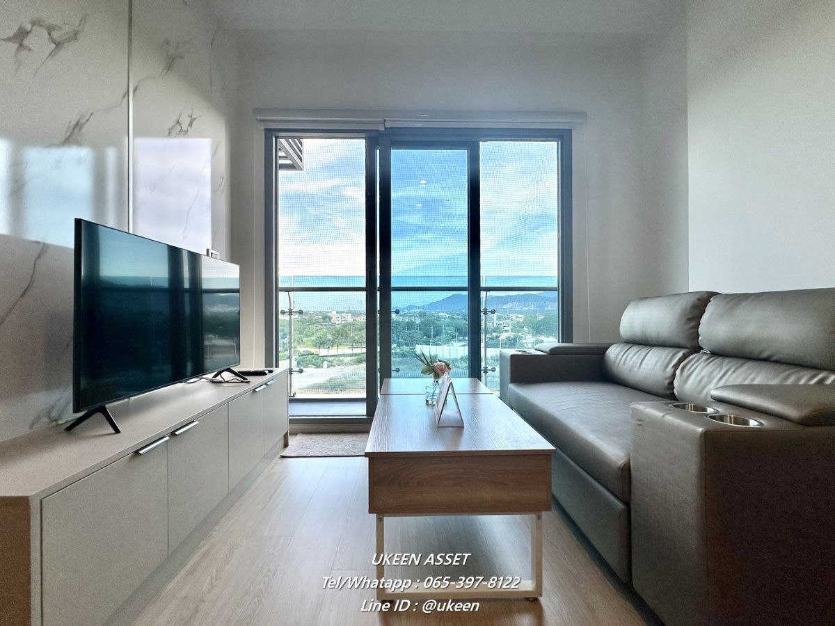 UK01-049 Condo for rent The Symphony : 1 bedroom, 42 sq m., mountain view, fully furnished, ready to move in. Rental price 17,000 baht/month.
