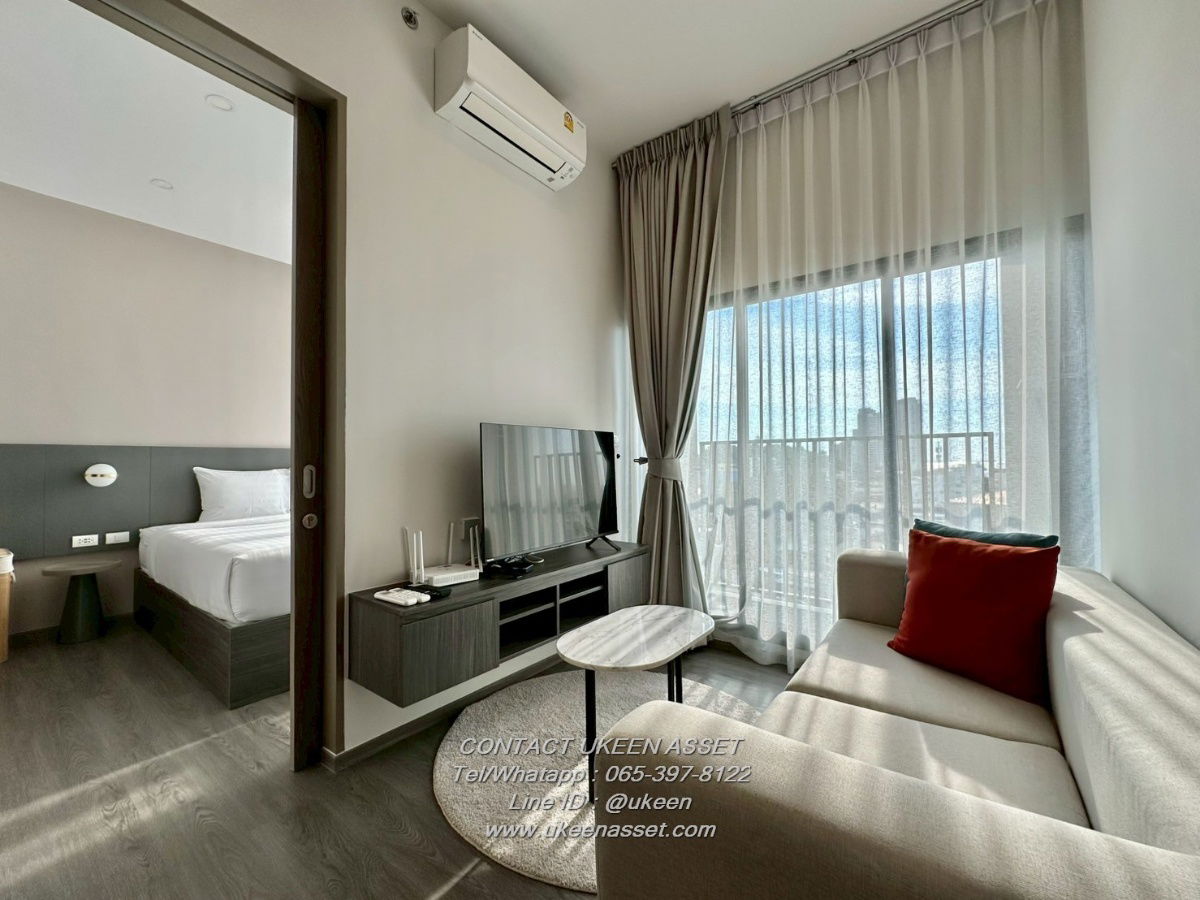 UK01-054 For rent Hampton Sriracha, the newest cond. Luxury condo in the heart of Sriracha, 1 bedroom, 32 sq m. | Price 23,000 baht/month | Free WiFi