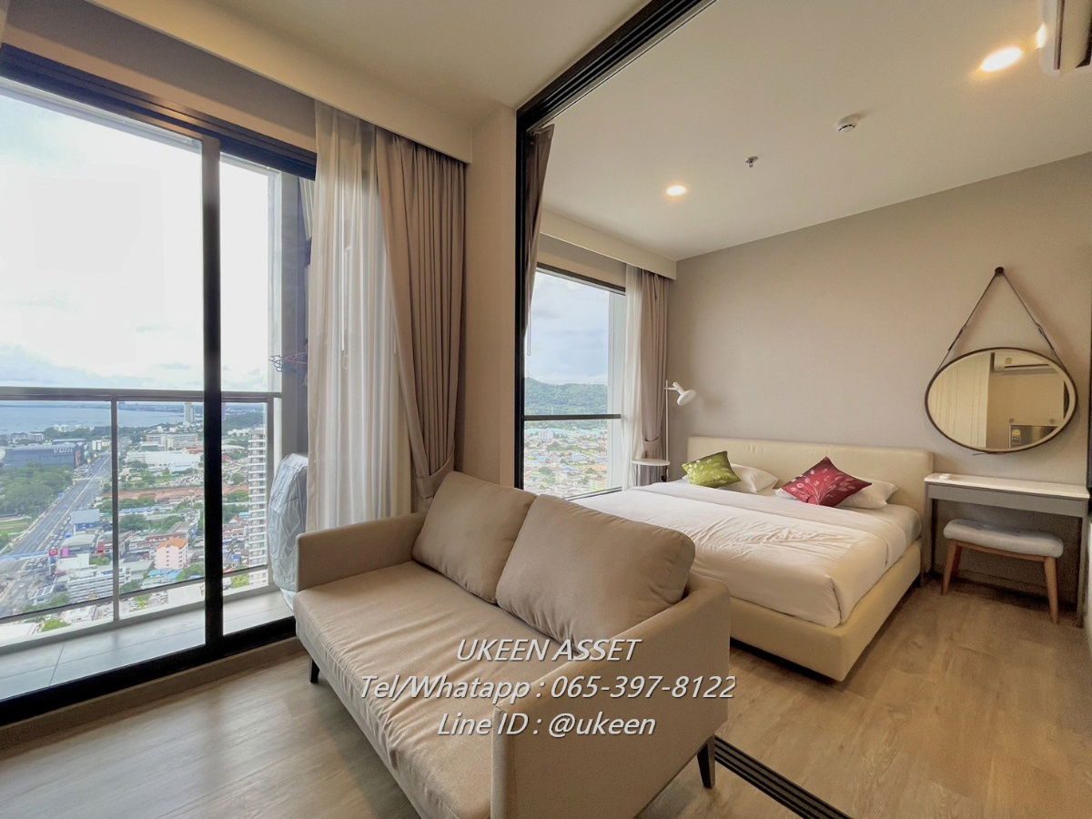 UK01-014 For rent KEEN CENTRE SRIRACHA, in the heart of Sriracha, 1 bed, 35 sq m., 35th floor, 16,000 baht **Free cleaning service 2 times a week**