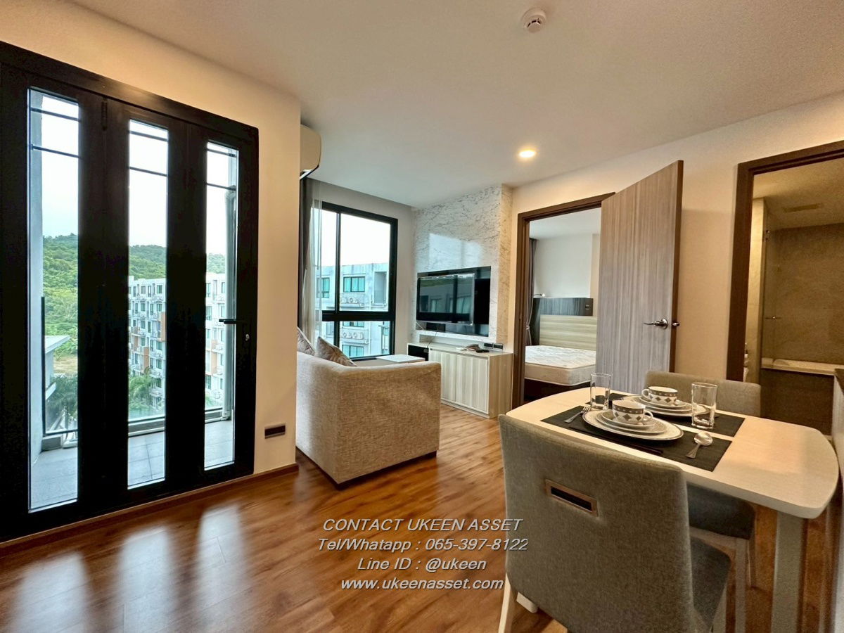 UK01-258 Condo for rent Stasia Residences Sriracha : 1 bedroom 35 sq m. 8,000 baht/month 4th-8th floor