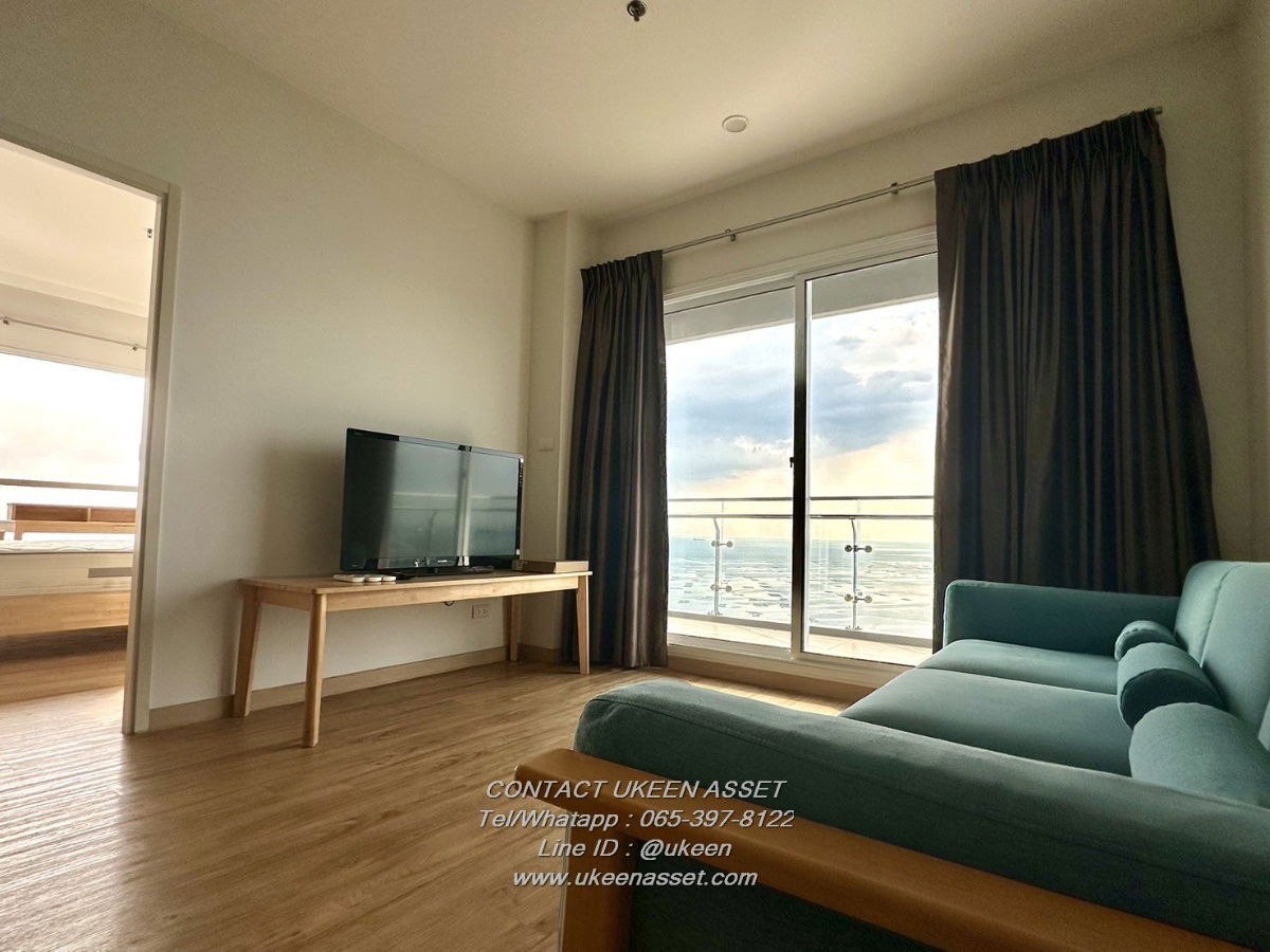 UK01-073 For rent The ZEA Sriracha (The Sea Sriracha) 🌊 ✨ 2 beautiful rooms with panoramic sea views, ready to move in at a special price! 🏖️